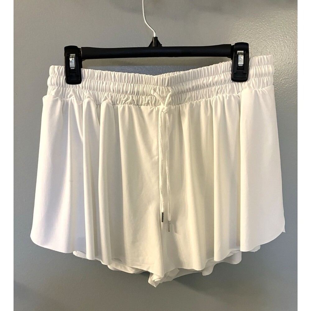 Ultra Flirt Sporty  Shorts Color White Size Large